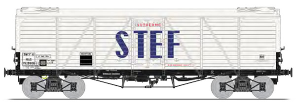 REE Modeles WB-583 - French FRIGO Refrigerator Car TPNew Construction with Ice door on roof SNCF STEF Blue Letter Era II